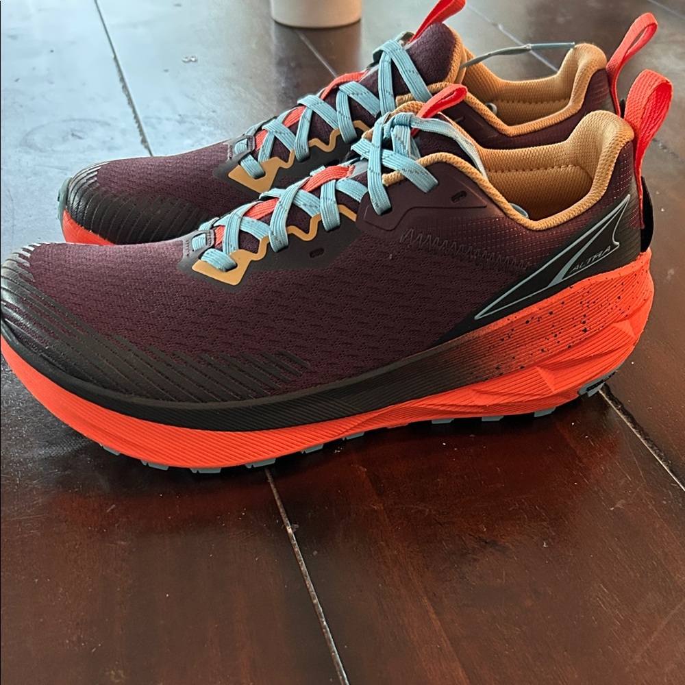 Altra Women’s Experience Wild 2 Trail Shoes - Black, Orange, and Blue